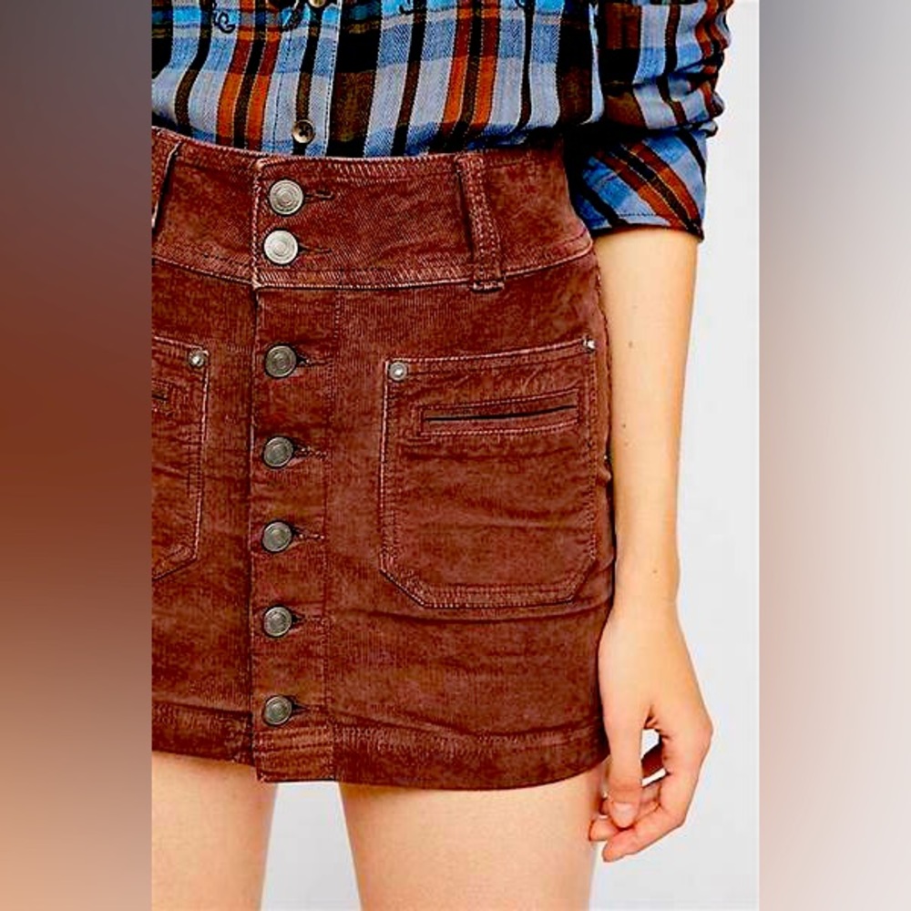 Free People Corduroy skirt NWT - Picture 8 of 10